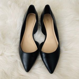 Nine West black pointed flats size 4.5